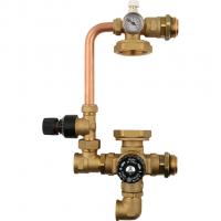 Насосно-смесительный узел с термостатическим клапаном и байпасом, без насоса Stout SDG-0020-002000