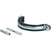 Комплекты Stout Хомут для труб, комплект: хомут+шпилька шуруп +дюбель пластиковый 4"(107-116)