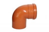 Отвод наружной канализации 200мм 87° ПВХ