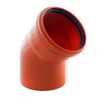 Отвод наружной канализации 110мм 15° ПВХ