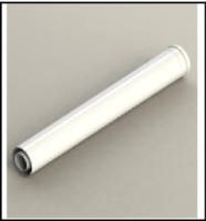 [GROPPALLI] [A03.010.000040] GROPPALLI Удлинение коаксиальное Ø 80/125 (1000мм) В/Н для конденсационных котлов {белый}