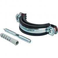 Комплекты Stout Хомут для труб, комплект: хомут+шпилька шуруп +дюбель пластиковый 2"(59-65)