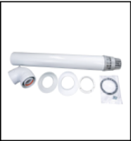 [GROPPALLI] [A03.001.000965] GROPPALLI Комплект коаксиальный Ø 60/100 для конвекционных котлов {белый}