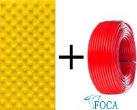 Комплект для теплого пола Foca (Мат + Труба PERT)