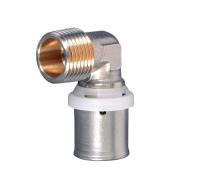 Пресс-фитинг угольник с переходом на наружную резьбу MVI 20х3/4"