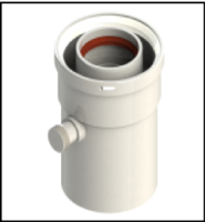 [GROPPALLI] [A03.001.000827] GROPPALLI Ловушка коаксиальная  Ø 60/100 для конвекционных котлов A03.001.000827 {белый}