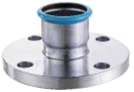 Переходный фитинг на фланцевое соединение MVI, 22 (нержавеющая сталь)