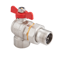 Кран-американка угловой MVI 3/4" вн.-нар. бабочка