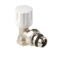 Вентиль радиаторный угловой ручной с кольцом 1/2"