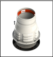 [GROPPALLI] [A03.001.000108] GROPPALLI Адаптер стартовый Ø 60/100 на раздельное дымоудаление Ø 80 (воздухозабор в помещении) для конвекционных котлов A03.001.000108 {белый}