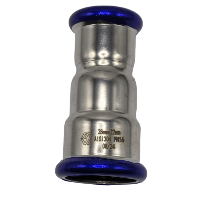 Пресс-муфта переходная MVI, 35х22 (нержавеющая сталь) Пресс-муфта переходная MVI, 35х22 (нержавеющая сталь)