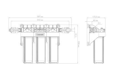 Корпус для картриджного фильтра Джилекс 1 М Т3