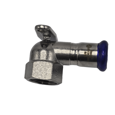 Пресс-водорозетка MVI, 22х1/2 (нержавеющая сталь)