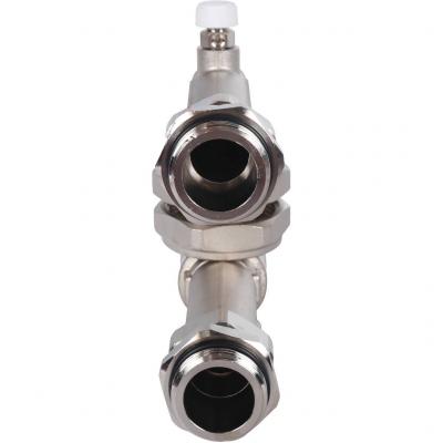 Насосно-смесительный узел с термостатическим клапаном 20-43°C и жидкокристаллическим термометром, без насоса Stout SDG-0120-005000