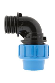 Отвод комбинированный с наружной трубной резьбой  25х1”П Джилекс