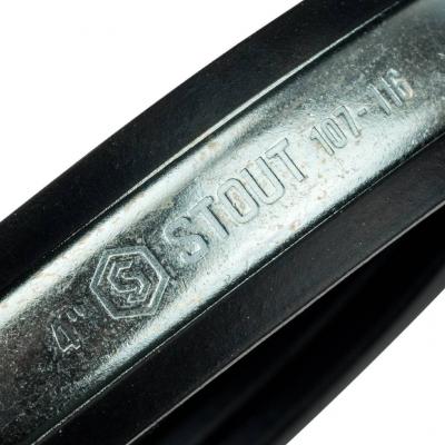 Хомут Stout для труб с гайкой 4"(107-116)