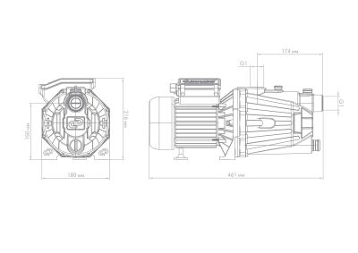 Насос поверхностный Джилекс «ДЖАМБО» 70/50 Ч (2.0)