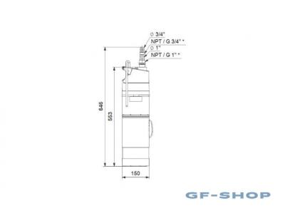 Насос погружной Grundfos SBA 3-45 A 97896290