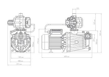 Насос-автомат Джилекс «ДЖАМБО» 70/50 П-К «Комфорт» (2.0)