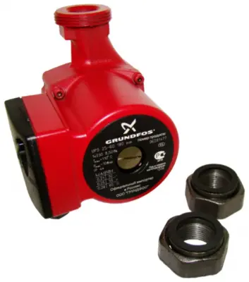 Насос циркуляционный Grundfos UPS 25-60 180 с гайками 96281477 ORIGINAL