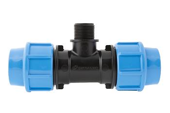 Тройник комбинированный с наружной трубной резьбой 32х3/4"Пх32 Джилекс