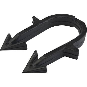 Скоба якорная Stout для труб д.16-20мм, цвет черный