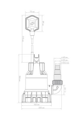 Насос погружной фекальный  Джилекс «ФЕКАЛЬНИК» 115/5