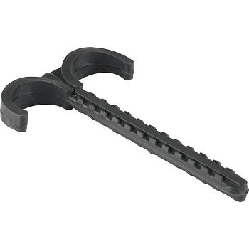 Дюбель-крюк Stout двойной, для труб д.32мм, длина 80мм